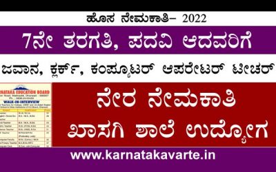 Apply: Karnataka Education board recruitment 2022