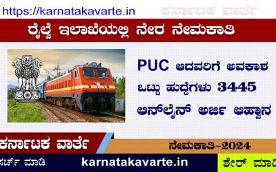 Railway NTPC recruitment 3445: Apply